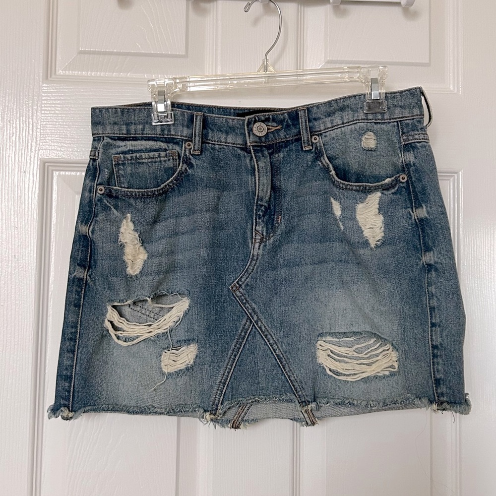 EXPRESS JEAN: Mini Jean/Denim Skirt, Size: 8